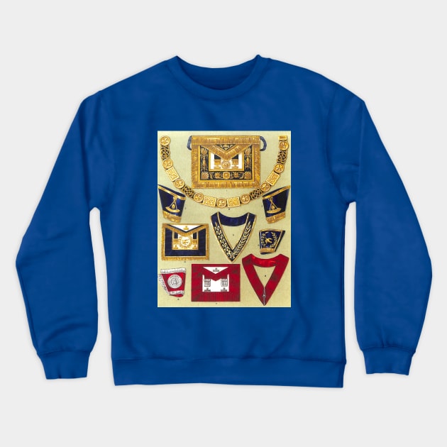 Freemasonry on the Cheap! Grand Lodge of England - Grand Officers Clothing Crewneck Sweatshirt by Star Scrunch